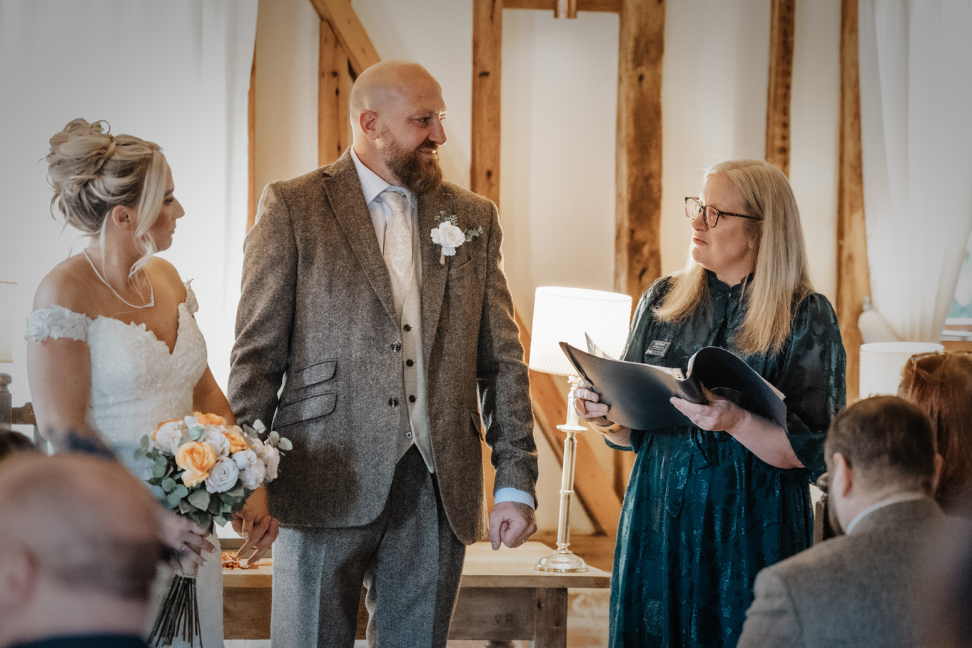 Deb Reed Celebrant Colchester Essex, wedding of Joe & Melissa.